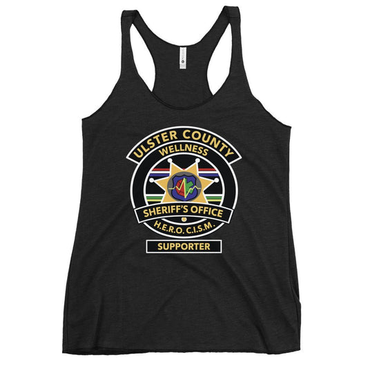 Performance | Thin Racerback Tank Top | Ulster County Sheriff's Office Wellness Division | Badge Logo