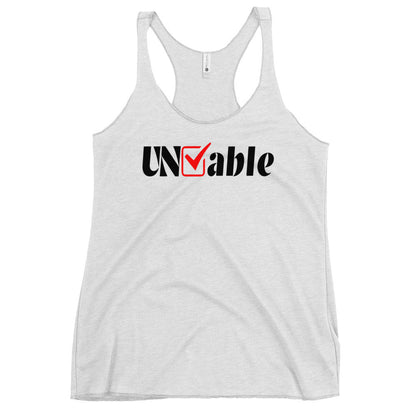 Performance | Thin Racerback Tank Top | Uncheckable | UNCHKABL Logo