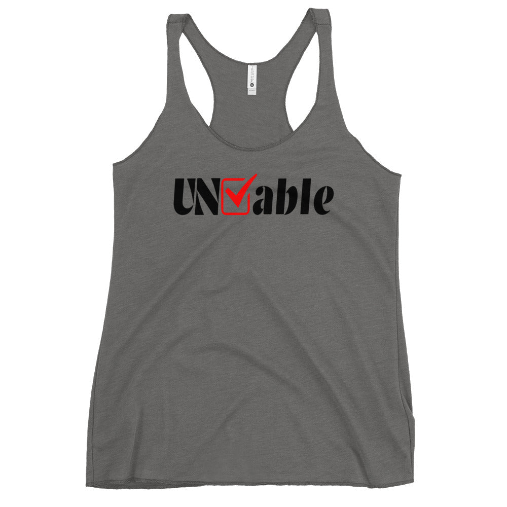 Performance | Thin Racerback Tank Top | Uncheckable | UNCHKABL Logo