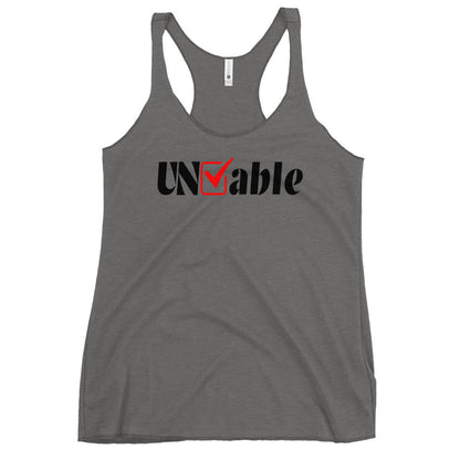 Performance | Thin Racerback Tank Top | Uncheckable | UNCHKABL Logo