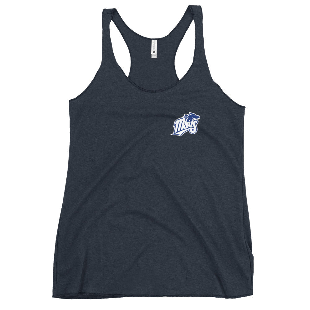 Performance | Thin Racerback Tank Top | Upper Makefield Youth Baseball & Softball League | Blue Mavs Logo