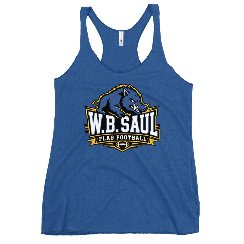 Performance | Thin Racerback Tank Top | W.B.Saul Razorbacks | Crest Logo
