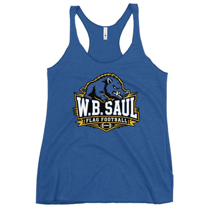 Performance | Thin Racerback Tank Top | W.B.Saul Razorbacks | Crest Logo