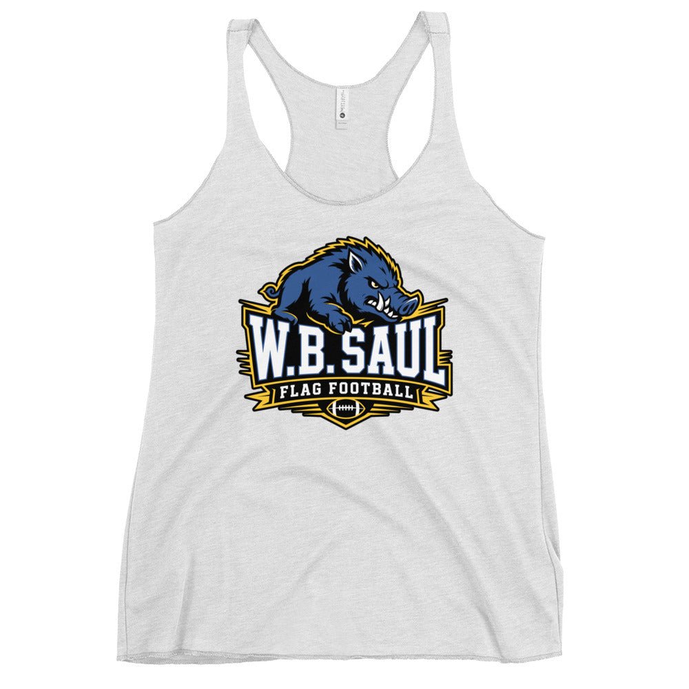 Performance | Thin Racerback Tank Top | W.B.Saul Razorbacks | Crest Logo