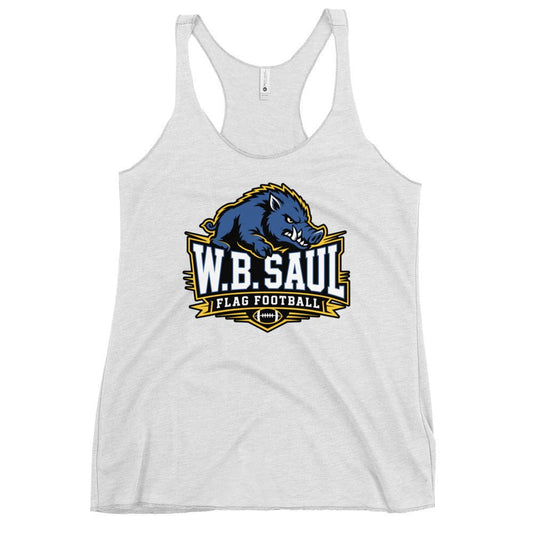 Performance | Thin Racerback Tank Top | W.B.Saul Razorbacks | Crest Logo