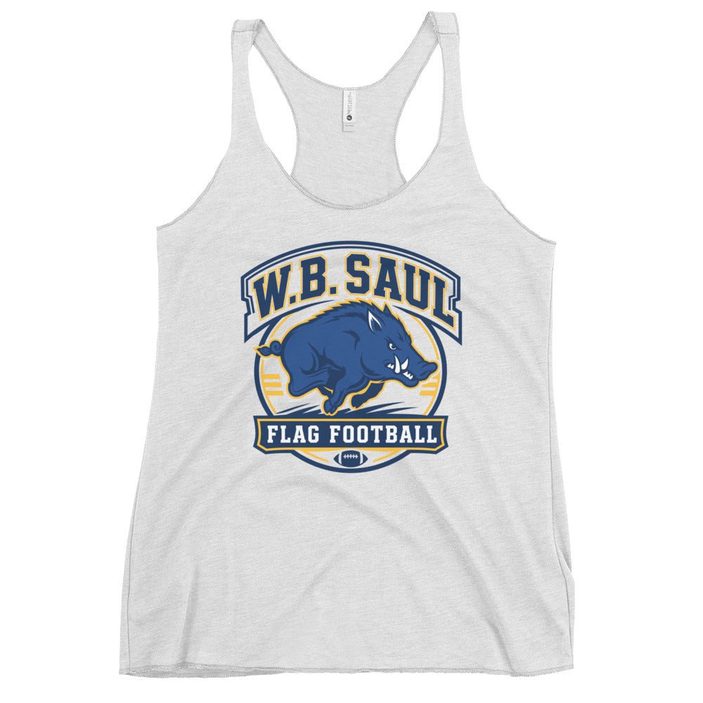 Performance | Thin Racerback Tank Top | W.B.Saul Razorbacks | Emblem Logo