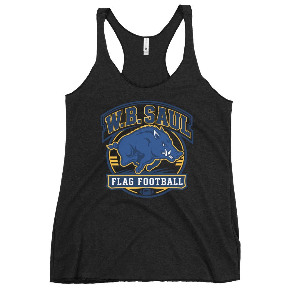 Performance | Thin Racerback Tank Top | W.B.Saul Razorbacks | Emblem Logo