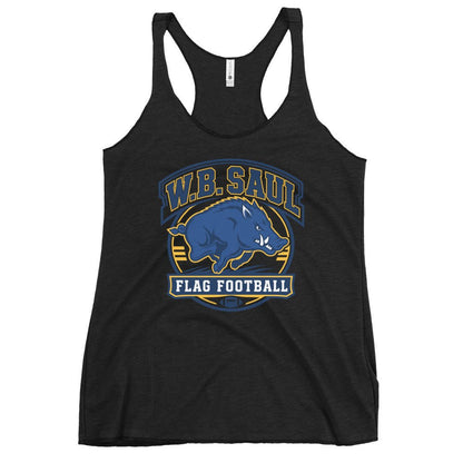 Performance | Thin Racerback Tank Top | W.B.Saul Razorbacks | Emblem Logo