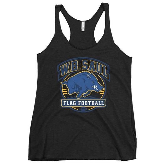 Performance | Thin Racerback Tank Top | W.B.Saul Razorbacks | Emblem Logo
