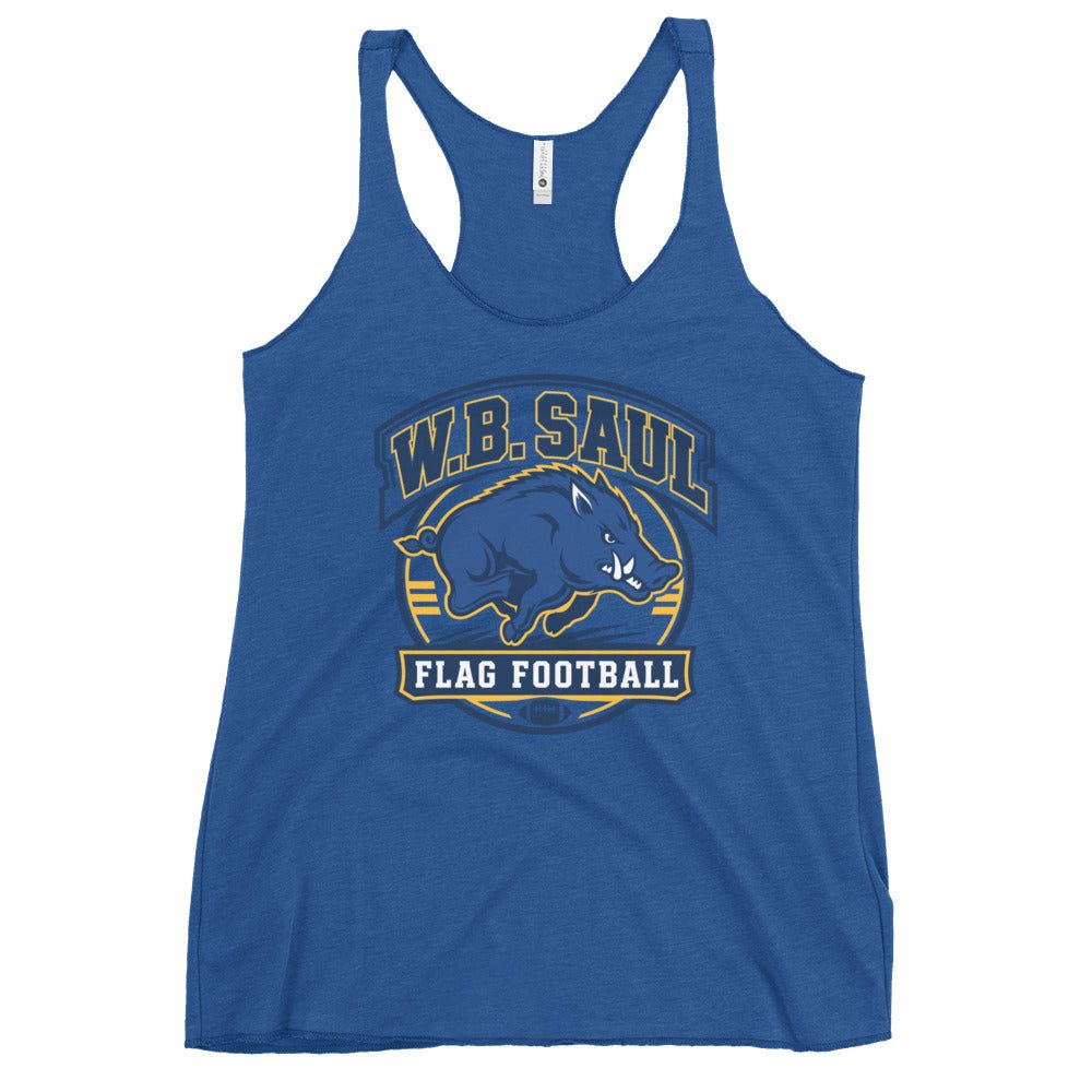 Performance | Thin Racerback Tank Top | W.B.Saul Razorbacks | Emblem Logo