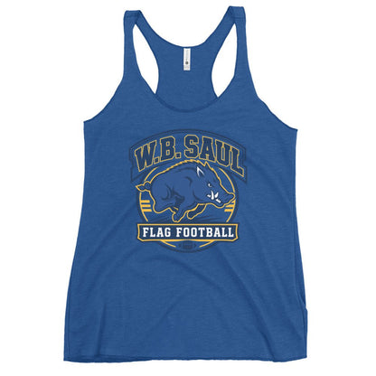 Performance | Thin Racerback Tank Top | W.B.Saul Razorbacks | Emblem Logo