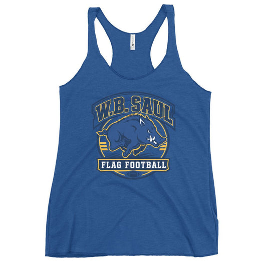 Performance | Thin Racerback Tank Top | W.B.Saul Razorbacks | Emblem Logo