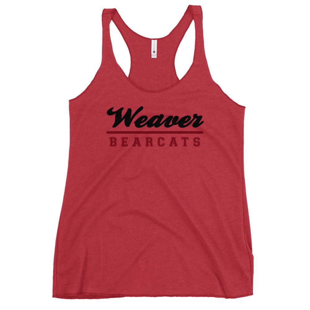 Performance | Thin Racerback Tank Top | Weaver High School | Athletic Crest Logo