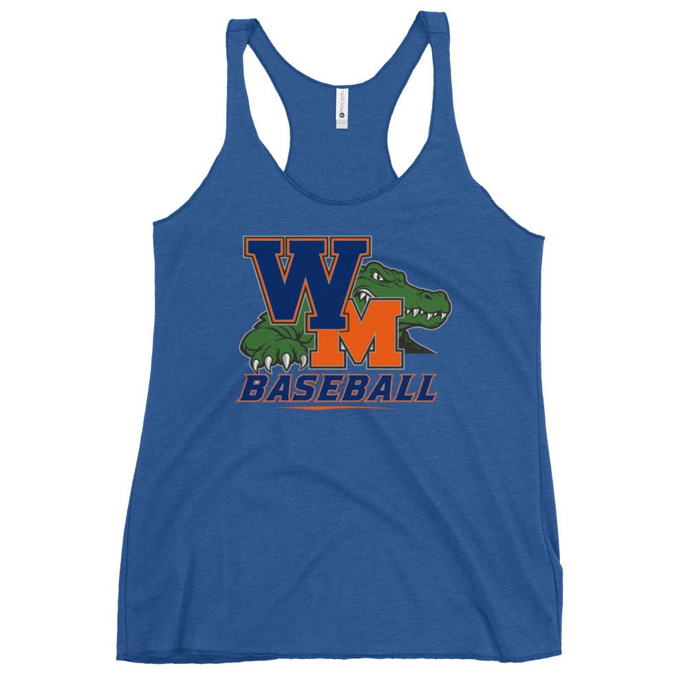 Performance | Thin Racerback Tank Top | West Memphis Community Christian College Gators | Athletics Logo