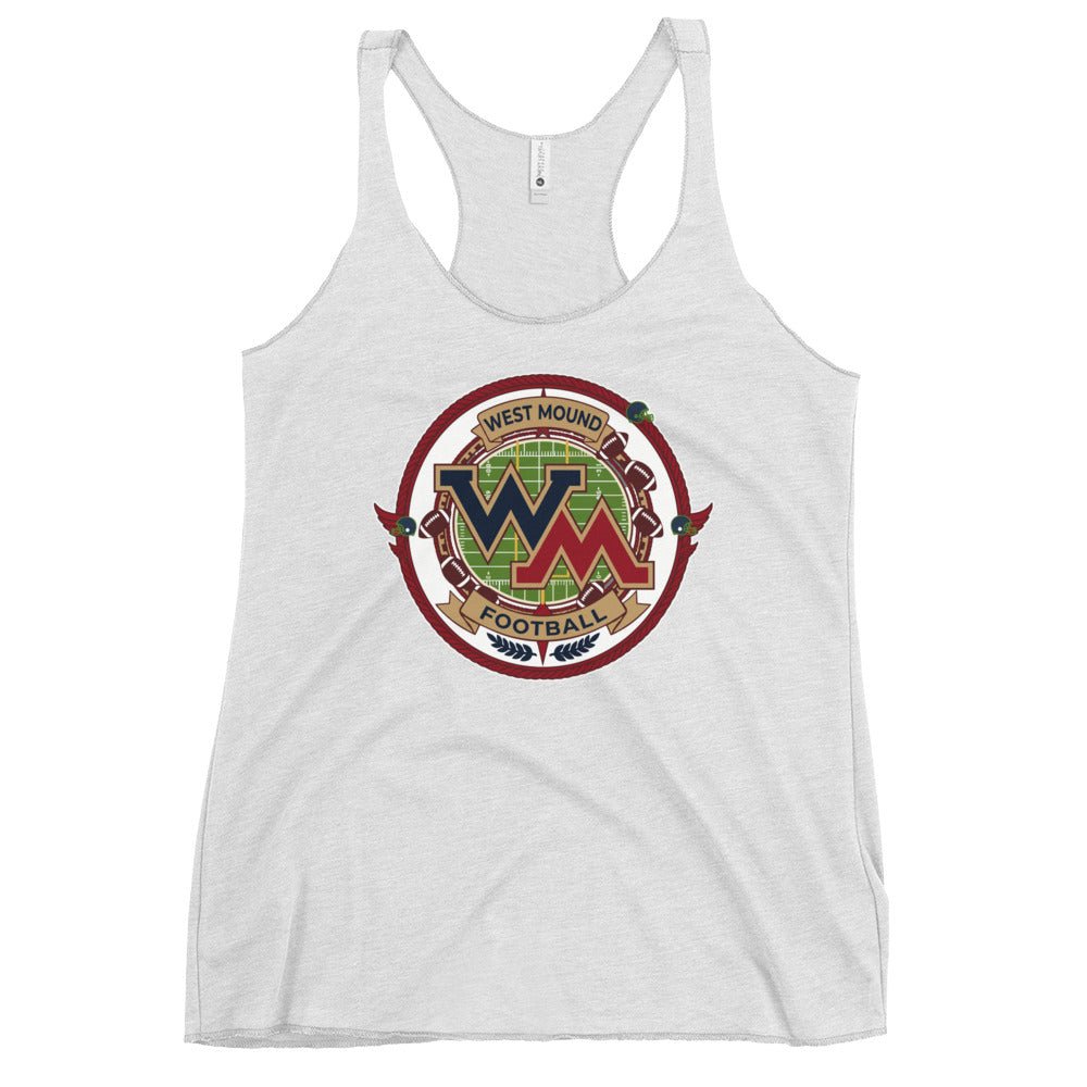 Performance | Thin Racerback Tank Top | West Mound Stars | Badge Logo