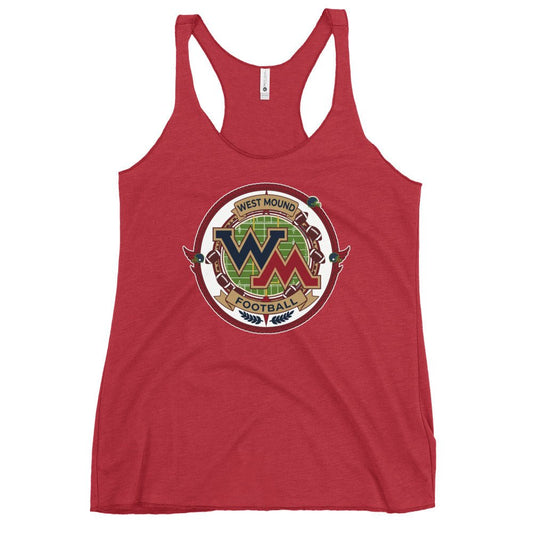 Performance | Thin Racerback Tank Top | West Mound Stars | Badge Logo