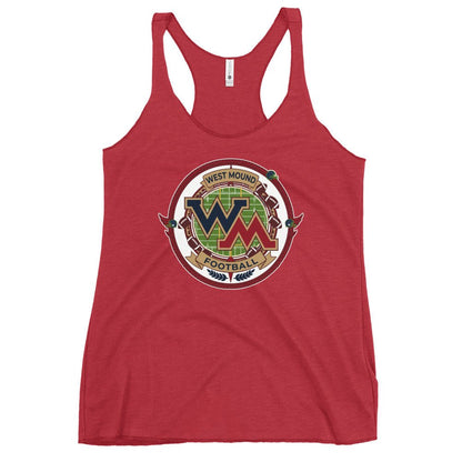 Performance | Thin Racerback Tank Top | West Mound Stars | Badge Logo