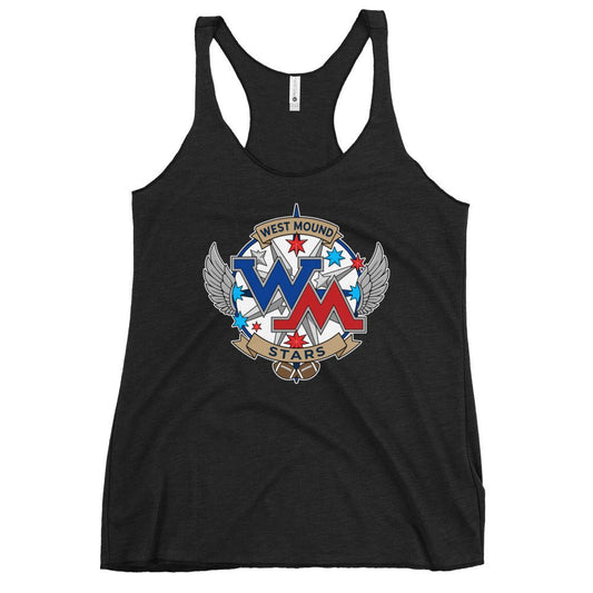 Performance | Thin Racerback Tank Top | West Mound Stars | Emblem Logo