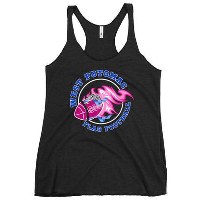 Performance | Thin Racerback Tank Top | West Potomac Flag Football | Crest Logo
