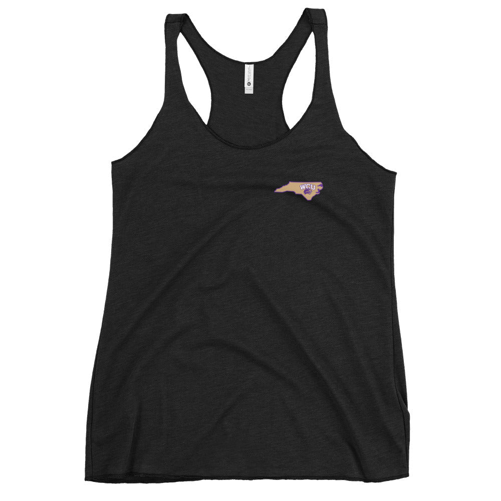 Performance | Thin Racerback Tank Top | Western Carolina Ultimate | State Pride Emblem Logo