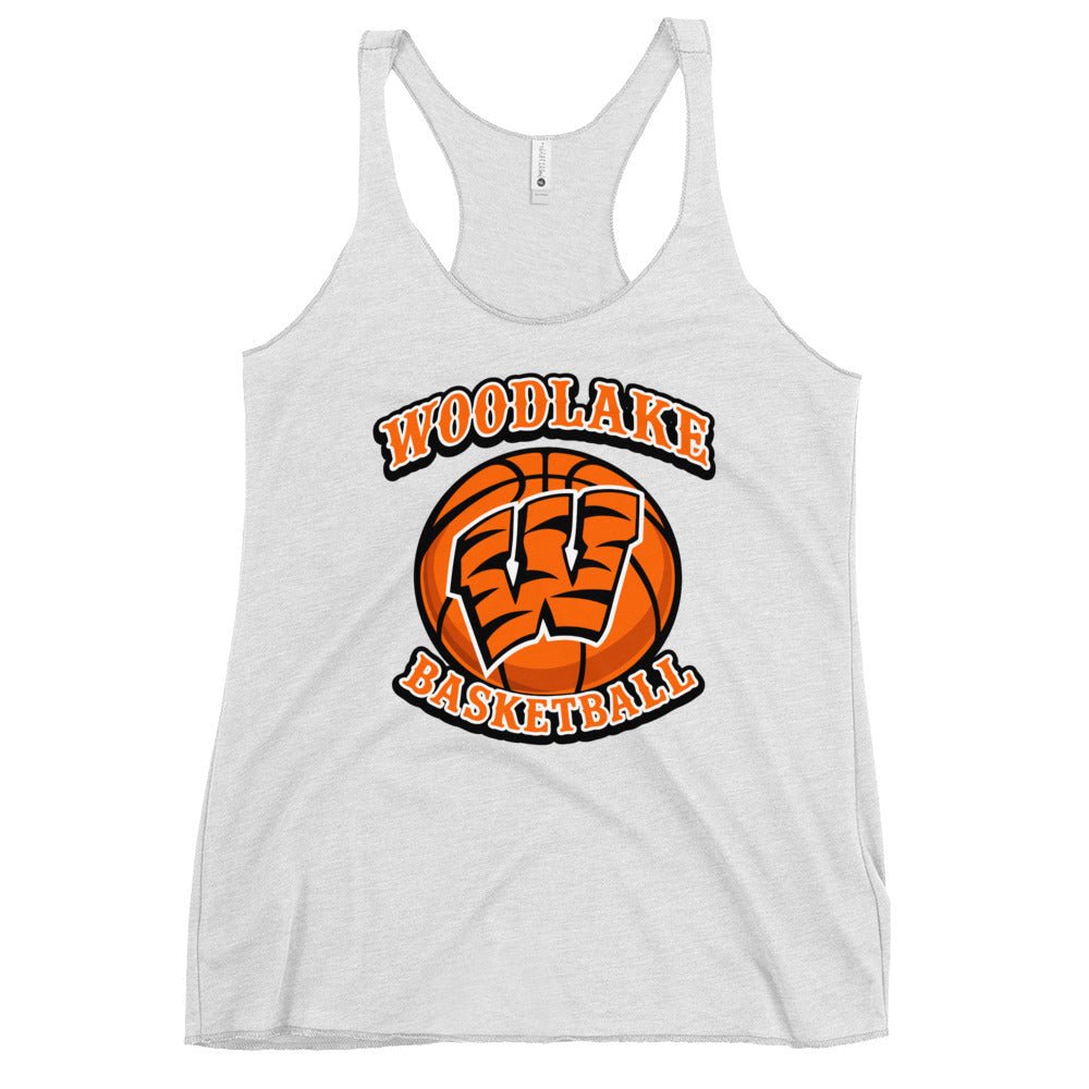 Performance | Thin Racerback Tank Top | Woodlake Boys Basketball | Athletics Logo