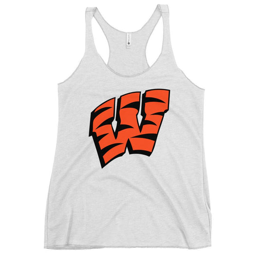 Performance | Thin Racerback Tank Top | Woodlake Boys Basketball | W Crest Logo