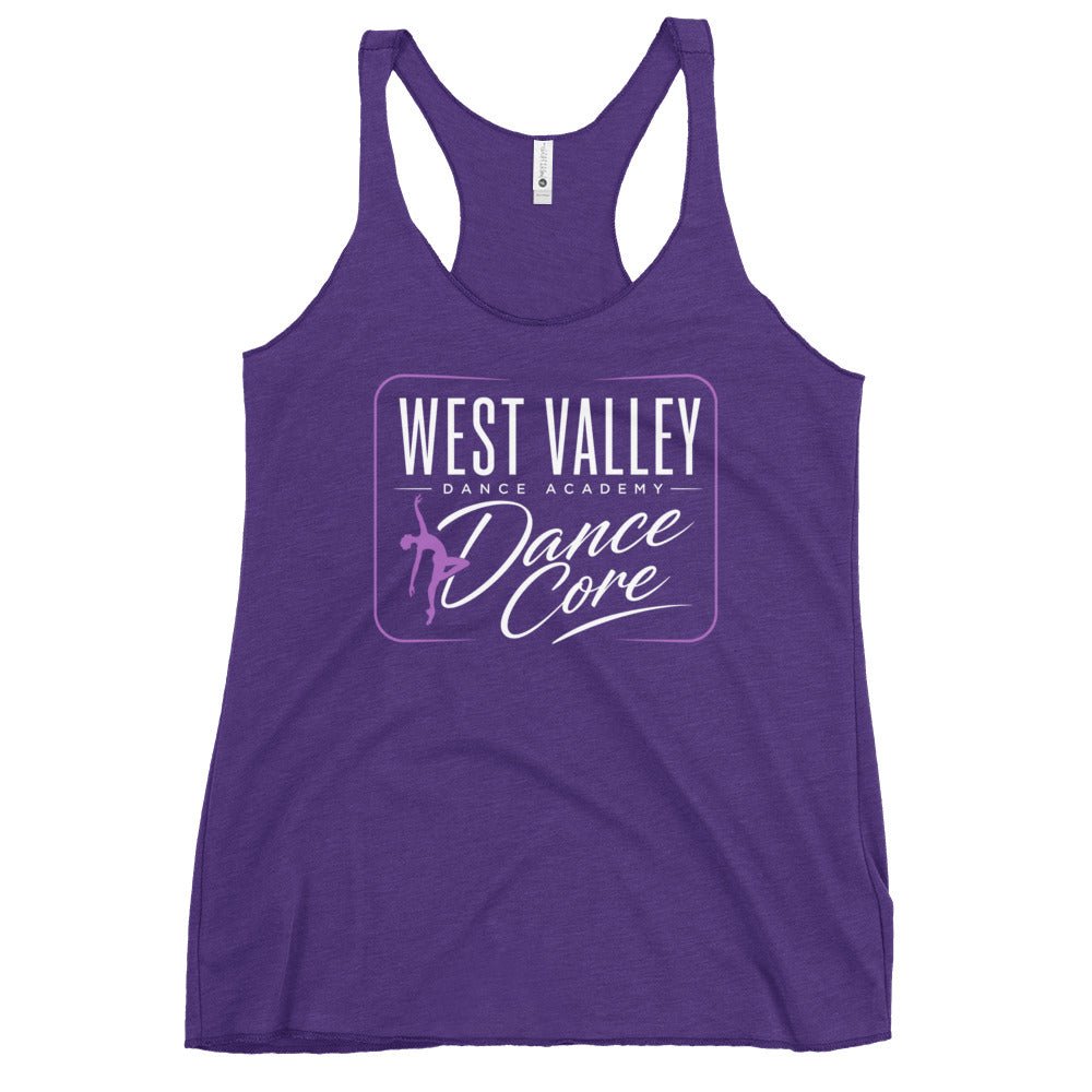 Performance | Thin Racerback Tank Top | WVDA Dance Core | Modern Script Logo