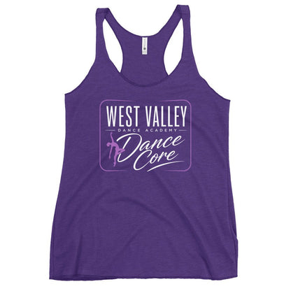 Performance | Thin Racerback Tank Top | WVDA Dance Core | Modern Script Logo