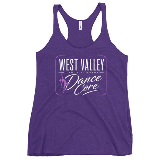 Performance | Thin Racerback Tank Top | WVDA Dance Core | Modern Script Logo