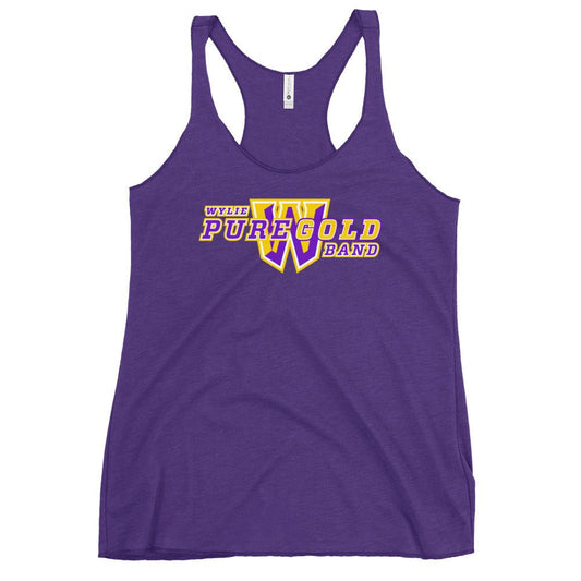 Performance | Thin Racerback Tank Top | Wylie ISD | Pure Gold Logo