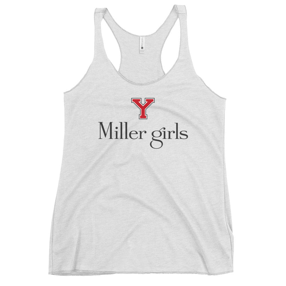 Performance | Thin Racerback Tank Top | Yukon Student Council | Miller Girls Logo