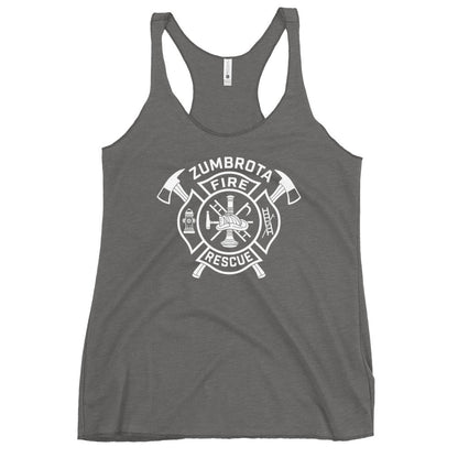 Performance | Thin Racerback Tank Top | Zumbrota Fire Department | Crest Logo