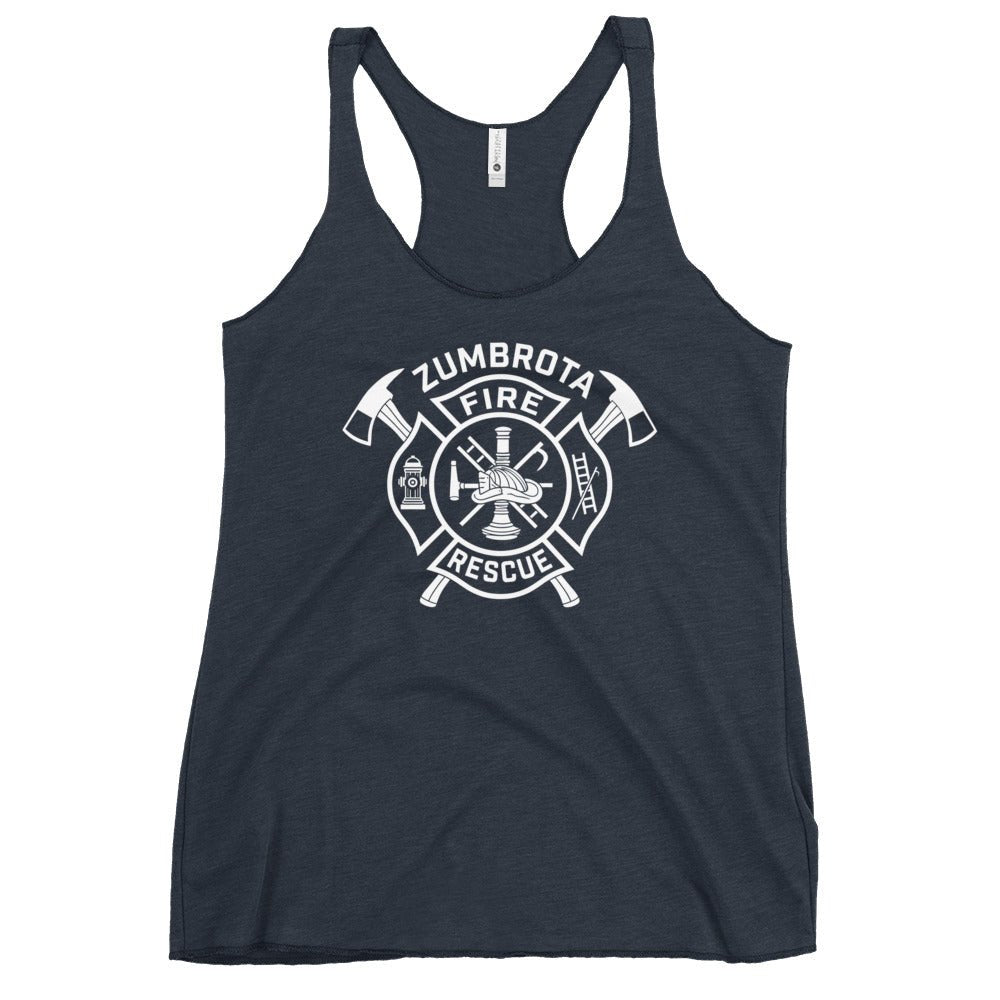 Performance | Thin Racerback Tank Top | Zumbrota Fire Department | Crest Logo