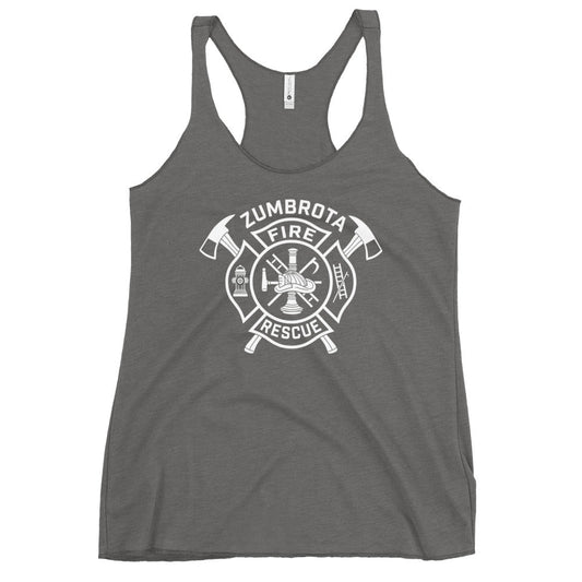 Performance | Thin Racerback Tank Top | Zumbrota Fire Department | Crest Logo
