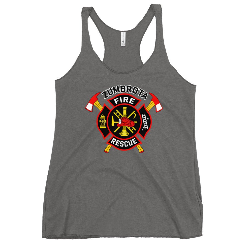 Performance | Thin Racerback Tank Top | Zumbrota Fire Department | Vanguard Logo