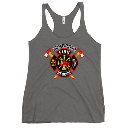 Performance | Thin Racerback Tank Top | Zumbrota Fire Department | Vanguard Logo