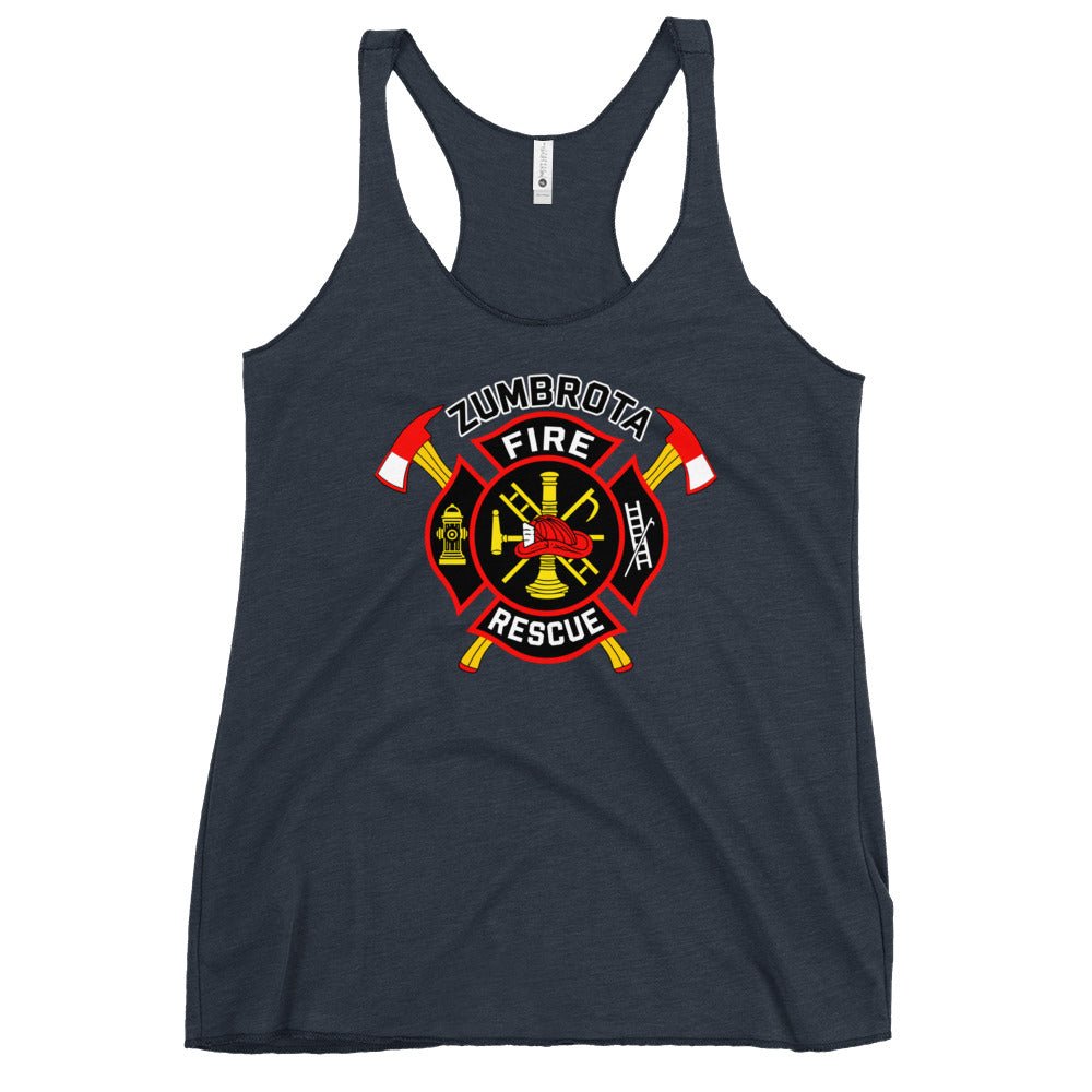 Performance | Thin Racerback Tank Top | Zumbrota Fire Department | Vanguard Logo