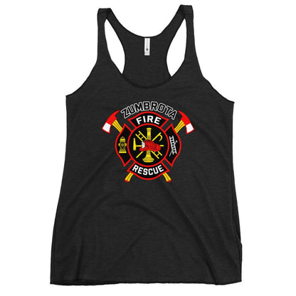 Performance | Thin Racerback Tank Top | Zumbrota Fire Department | Vanguard Logo