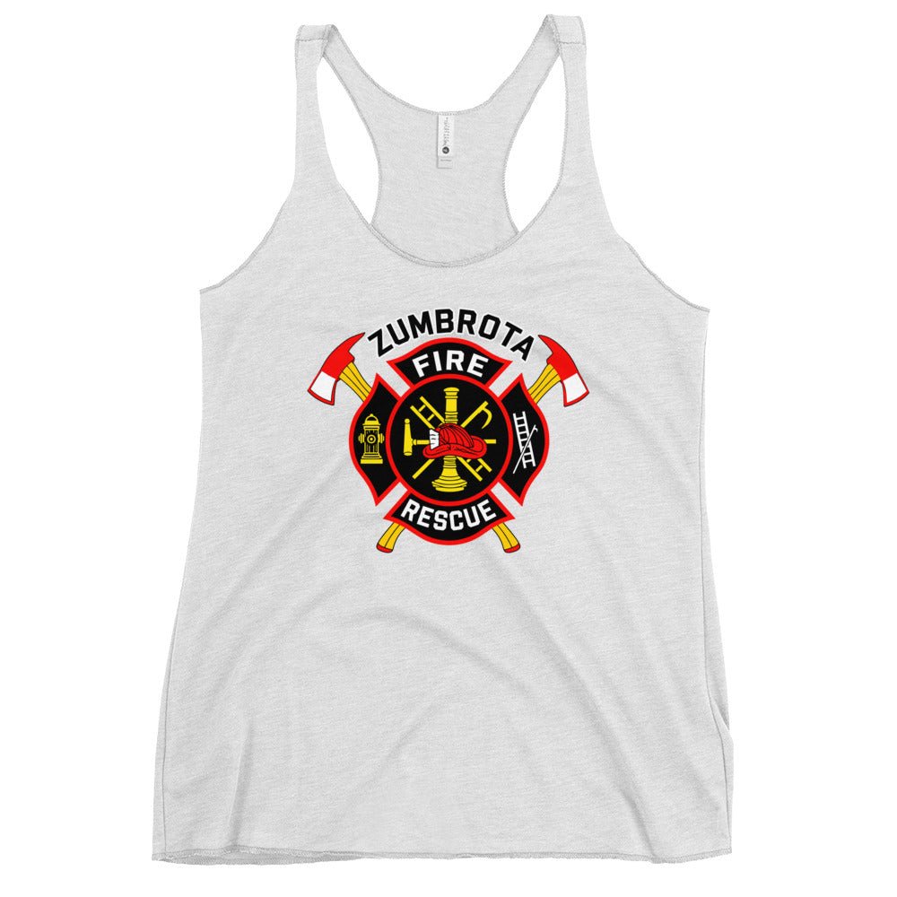 Performance | Thin Racerback Tank Top | Zumbrota Fire Department | Vanguard Logo