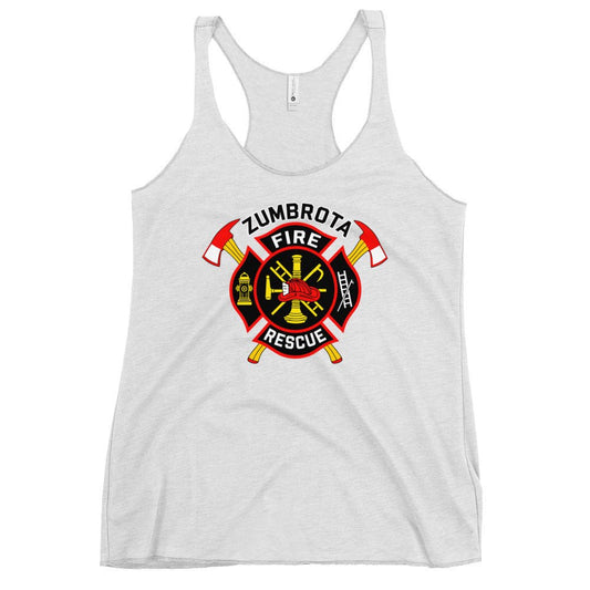Performance | Thin Racerback Tank Top | Zumbrota Fire Department | Vanguard Logo