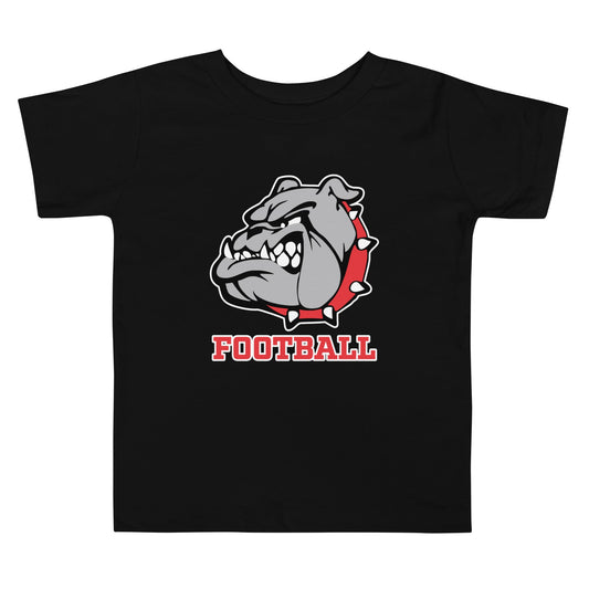 Performance | Toddler T-Shirt | 6th Grade Bulldogs Team | Football Logo