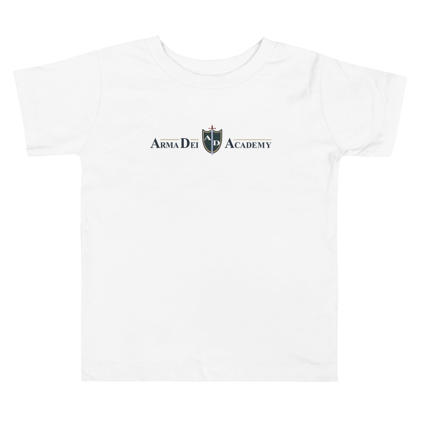 Performance | Toddler T-Shirt | Arma Dei Academy | Text Shield Logo