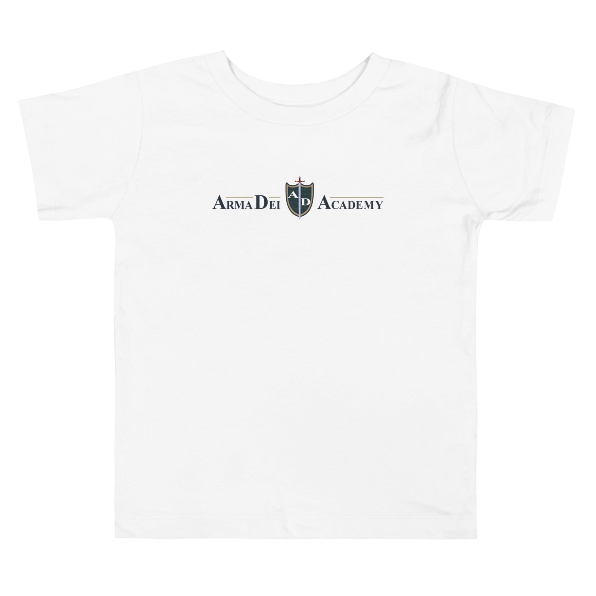 Performance | Toddler T-Shirt | Arma Dei Academy | Text Shield Logo
