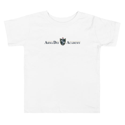 Performance | Toddler T-Shirt | Arma Dei Academy | Text Shield Logo