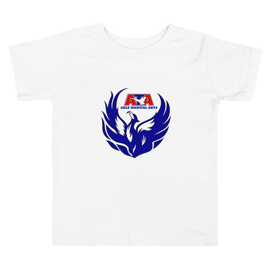 Performance | Toddler T-Shirt | Azle Martial Arts | Blue Fire Crest Logo