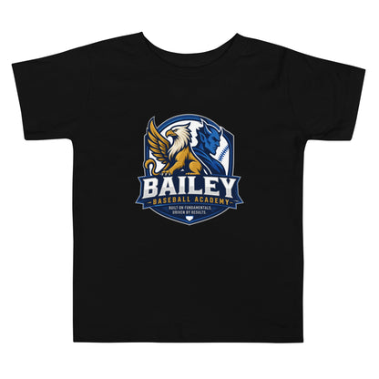 Performance | Toddler T-Shirt | Bailey Baseball Academy | Shield Logo