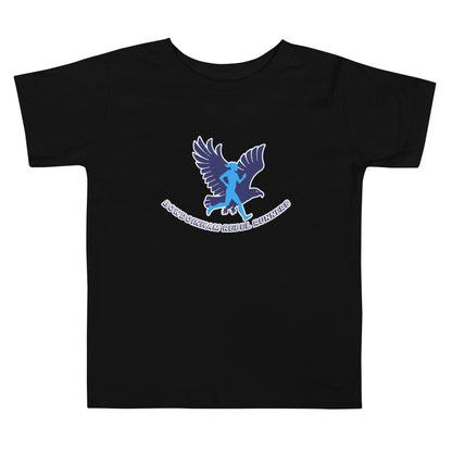 Performance | Toddler T-Shirt | Bowdoinham Rebel Runners | Aerial Runner Emblem Logo