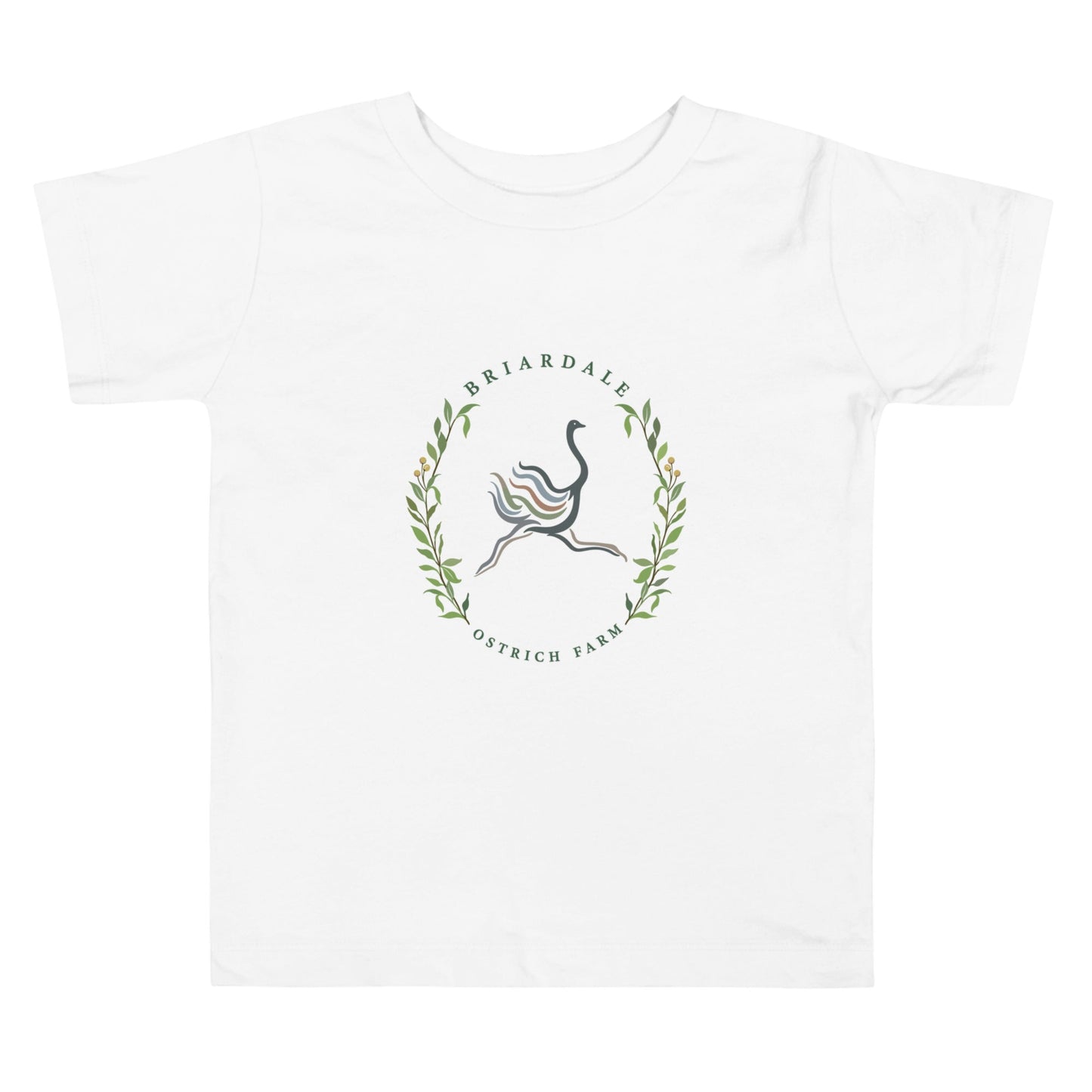 Performance | Toddler T-Shirt | Briardale Ostrich Farm | Crest Logo