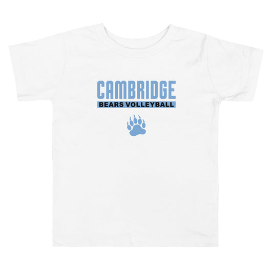 Performance | Toddler T-Shirt | Cambridge Volleyball | Script Paw Logo