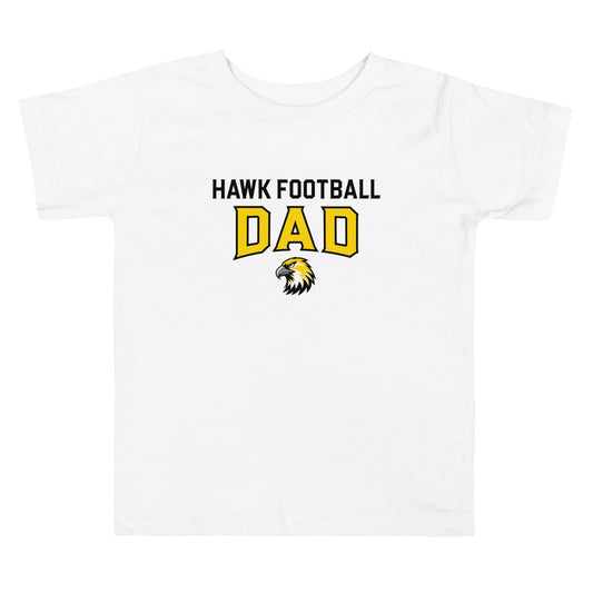 Performance | Toddler T-Shirt | Cardinal Ohara Hawks | Football Dad Logo